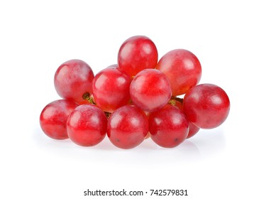 Grape on white background