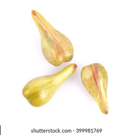 Grape Seeds On White Background