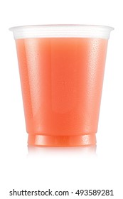 Grapefruit Juice In Plastic Cup