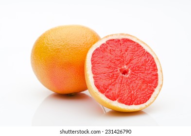 Grapefruit On White Background