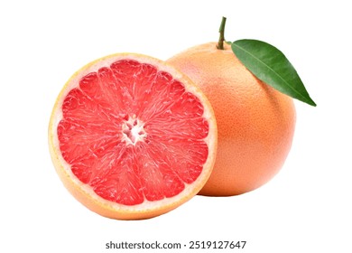 Grapefruit on a white isolated background