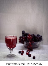 grapes with grape juse food phtographs