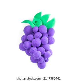 Grapes Made Play Dough On White Stock Photo 2147393441 | Shutterstock