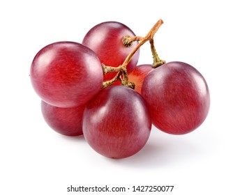 Grapes. Red grape. Grape branch isolated on white. With clipping path. Full depth of field. - Shutterstock ID 1427250077
