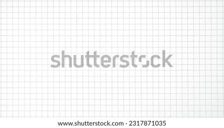 Graph grid scale paper graphic for design icon. White paper note book texture with lines. top view.   Image photo