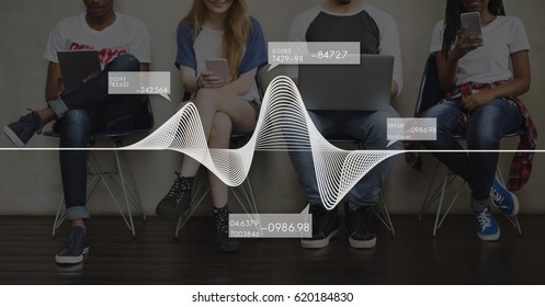 Graph overlay word young people