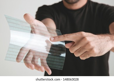 Graphene application with binary numbers concept. 