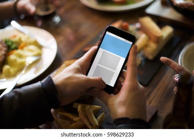 Graphic of blank template for web design interface