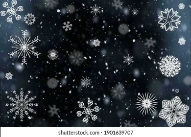 Graphic designing of the snowflake. - Shutterstock ID 1901639707