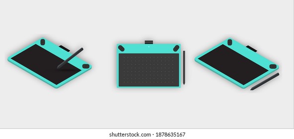 Graphic tablet  icon vector graphic illustration
