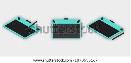 Graphic tablet  icon vector graphic illustration