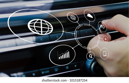 Graphical user interface intelligent car