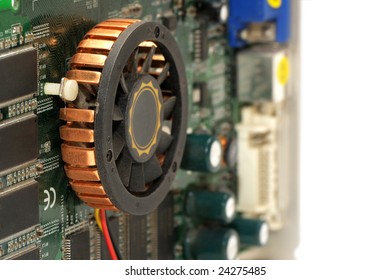 graphics card isolated on a white background