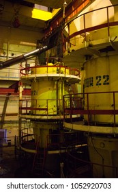 Graphite-moderated Nuclear Power Reactor (RBMK Or High Power Channel-type Reactor). Interior Of The Nuclear Power Plant. 