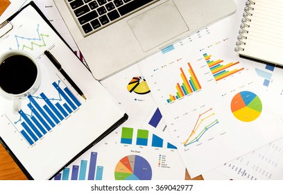 Graphs Charts Business Table Workplace Business Stock Photo (Edit Now ...