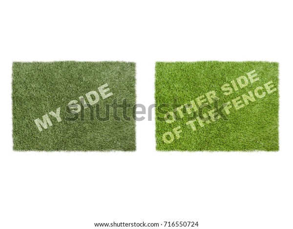 Grass Always Greener On Other Side Stock Photo Edit Now 716550724