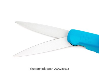 The Grass Shears On The White Background