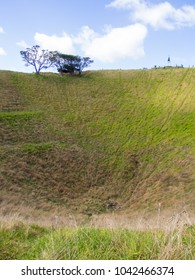 Grass Slope Of A Hill, Taken In New Zealand