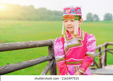 Grassland Mongolian Costume Girl