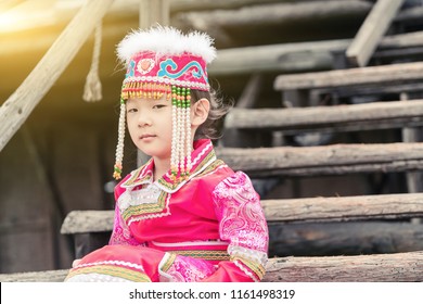 Grassland Mongolian Costume Girl