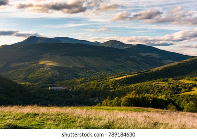 grassy slope in mountainous countryside at sunset. beautiful landscape with gorgeous cloudscape over the hills of Carpathian mountains. location Nyzhni Vorota, Volovets district of TransCarpathia, UA - Shutterstock ID 789184630