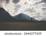 graswangtal, graswang, bavaria landscape, mood, mountains, alps, mural, mountain landscape