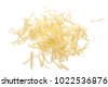 grated cheese isolated