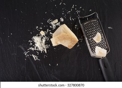 Grated Cheese, Grated Parmesan Cheese With A Grater