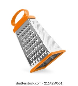 Grater for vegetables on a white background. Kitchen grater clos