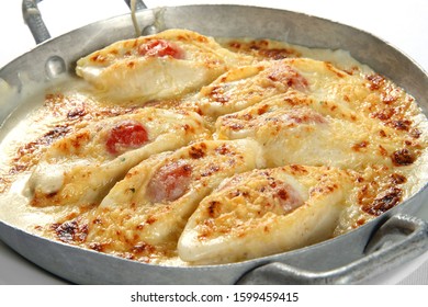 Gratin Cheese Conchiglione On Plate