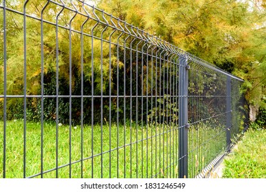 Grating Wire Industrial Fence Panels, Pvc Metal Fence Panel 