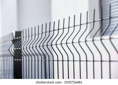 Grating Wire Industrial Fence Panels, Pvc Metal Fence Panel 