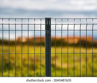 Grating Wire Industrial Fence Panels, Pvc Metal Fence Panel 