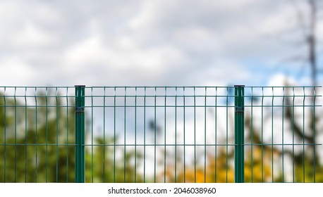 Grating Wire Industrial Fence Panels, Pvc Metal Fence Panel 