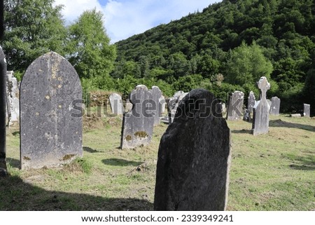 Grave Crosses Tombstone Gravestones Celtic Ancient Old Ireland Mossy Graves Gothic Decay Ruins Stone Cemetery Architecture