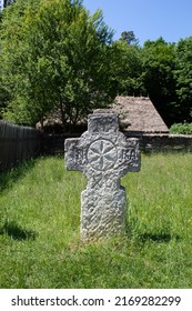 Grave Marker Cross In Romania 