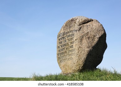 Grave Of The Prince Hamlet In Ammelhede, Denmark