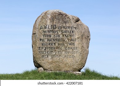 Grave Of The Prince Hamlet In Ammelhede, Denmark 