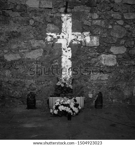 Grave of the unknown soldier in WW1 fort, Verdun, France