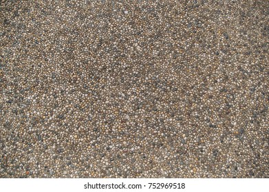 Gravel paved floor