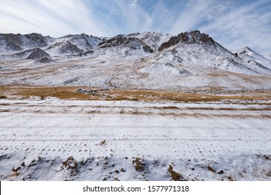 The Gravel Road On The Snow Mountain