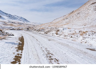 The Gravel Road On The Snow Mountain