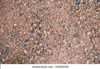 Gravel Surface In The Summer