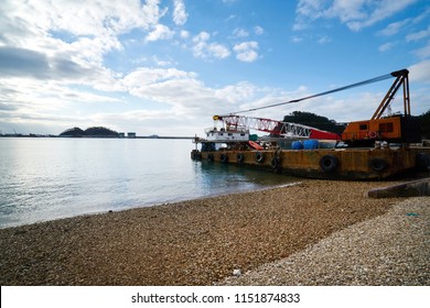 The Gravelly Shores Of Taean County, Korea.                             