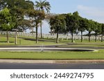 Graves of Americans at Filipinos at Manila American Cemetery on March 30, 2024