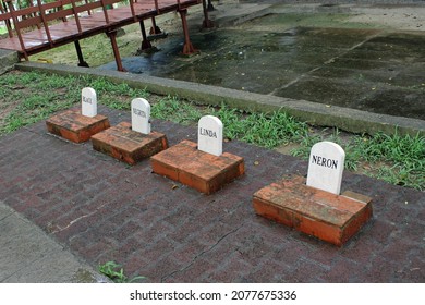 Graves Of Ernest Hemingway's Pets At Finca Vigía, His Home In Havana Cuba