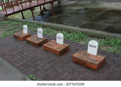 Graves Of Ernest Hemingway's Pets At Finca Vigía, His Home In Havana Cuba