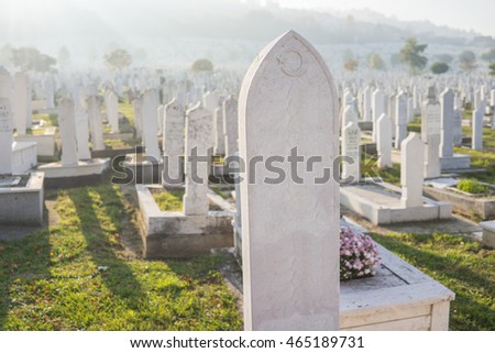 Graves at Muslim cemetery