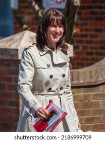 GRAVESEND, UNITED KINGDOM - Apr 24, 2021: A Happy Portrait Of Rachel Reeves MP, Shadow Chancellor Of The Exchequer, Labour Party