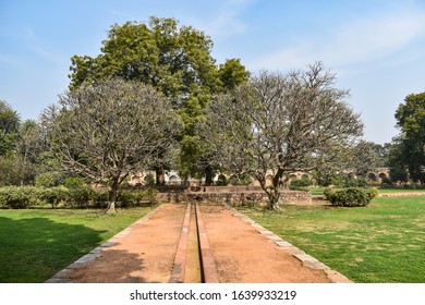 Graveyard At Humayun Tomb Compound, New Delhi India, Humayun Tomb Was Commissioned By Humayun's First Wife And Chief Consort, Empress Bega Begum  in 1569-70